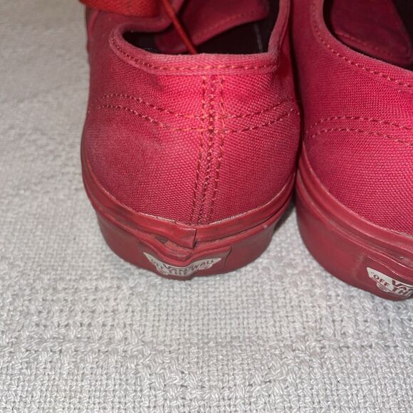 Vans Women’s Skateboard Shoes Size 8.5 M Red Athleisure Outdoors Casual - Picture 11 of 12